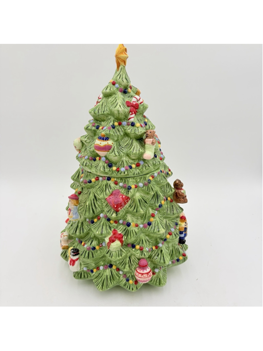 CHRISTOPHER RADKO Traditions CHRISTMAS TREE Cookie Jar Ceramic Starad